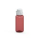 Trinkflasche School Colour 0,4 l - transluzent-rot/weiß
